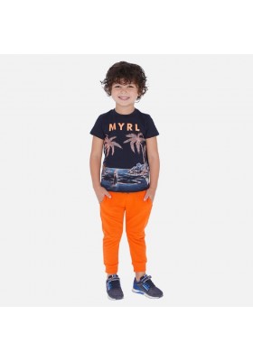 Pantalon felpa basico puños de MAYORAL para niño modelo 742