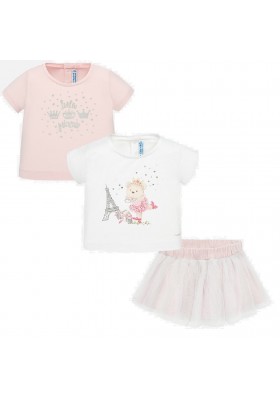 Conjunto falda 3 piezas de MAYORAL para bebe niña modelo 1950