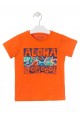camiseta de manga corta con print de LOSAN para niño modelo 015-1025AL