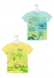camiseta de manga corta con print de LOSAN para niño modelo 015-1208AL