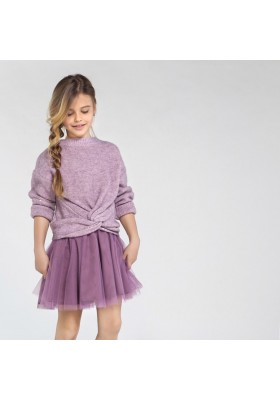 Vestido invierno tricot combinado Niña de Mayoral modelo 7974