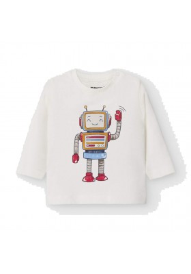 Camiseta manga larga "play with" Bebe niño de Mayoral modelo 2040