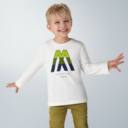 Camiseta manga larga "m" niño de Mayoral modelo 4040