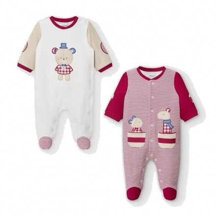 Set 2 pijamas interlock de Mayoral bebe niño modelo 2771