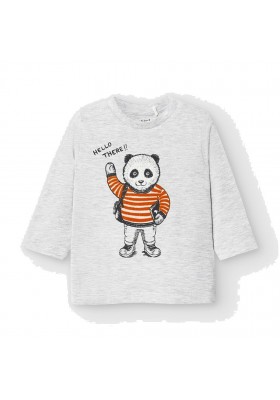 Camiseta manga larga panda Bebe niño de Mayoral modelo 2041