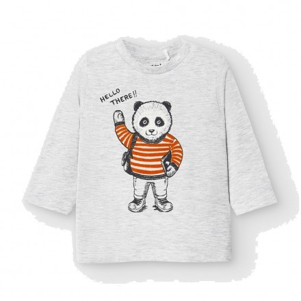 Camiseta manga larga panda Bebe niño de Mayoral modelo 2041