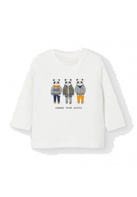 Camiseta manga larga "friends" Bebe niño de Mayoral modelo 2043