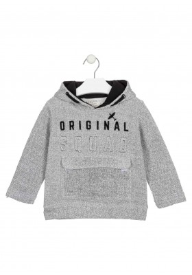 sudadera de felpa perchada con capuchade Losan para niño modelo 025-6008AL