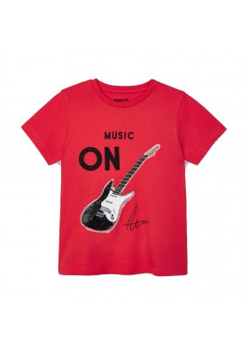 Camiseta manga corta lentejuelas Mayoral para niño modelo 3048