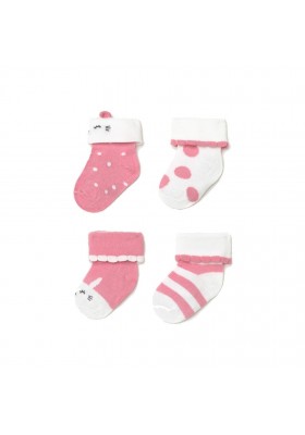 Set 4 calcetines de Mayoral para bebe niña modelo 9364