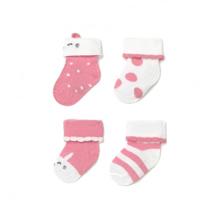 Set 4 calcetines de Mayoral para bebe niña modelo 9364
