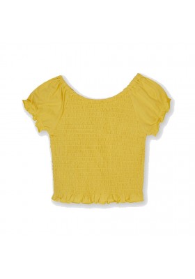 Camiseta manga corta nido de abeja Mayoral para niña modelo 6015