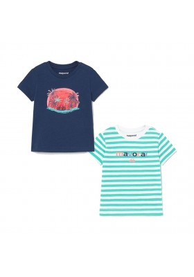 Set 2 camisetas manga corta rayas Mayoral para bebe niño modelo 1015