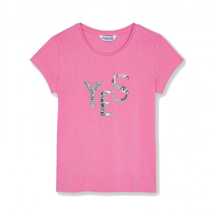 Camiseta manga corta basica Mayoral para niña modelo 854