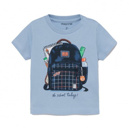 Camiseta manga corta "play" mochila Mayoral para bebe niño modelo 1011