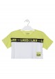 camiseta de manga corta con estampado Losan para niña modelo 114-1017AL