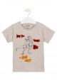 camiseta de manga corta con print Losan para niño modelo 115-1011AL