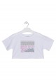camiseta manga corta con estampado Losan para niña modelo 114-1025AL