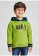 Pullover capucha contrastes de Mayoral para niño modelo 4403