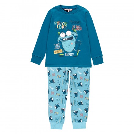 Pijama interlock "peace & love" de niño Boboli modelo 933061