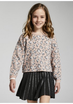 Jersey leopardo de Mayoral para niña modelo 7353