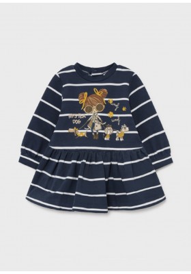 Vestido felpa de Mayoral para bebe niña modelo 2929