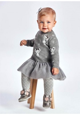 Vestido tricot tul de Mayoral para bebe niña modelo 2923