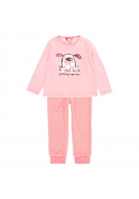 Pijama terciopelo topitos de niña Boboli modelo 923060