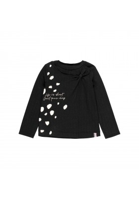Camiseta punto elástico con lazo de niña Boboli modelo 443102