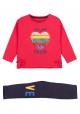 conjunto de camiseta y leggins Losan para niña modelo 126-8001AL