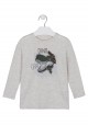 camiseta de manga larga con print Losan para niño modelo 125-1019AL