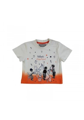 Camiseta manga corta BOBOLI bebe niño "musicos"