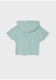 Camiseta manga corta capucha para niña de Mayoral modelo 6036