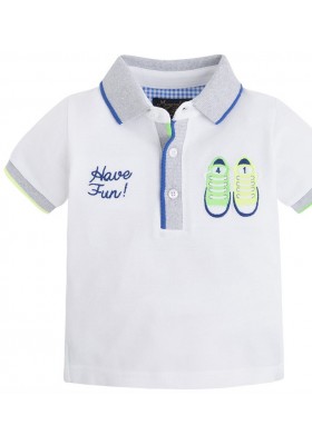 Polo manga corta MAYORAL bebe niño blanco