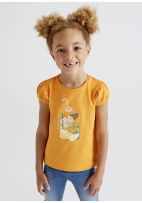 Camiseta Mayoral Naranja Para Niña