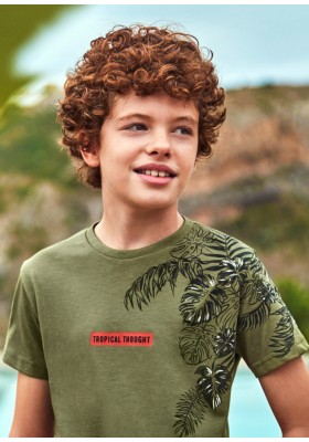 Camiseta manga corta "tropical" para niño de Mayoral modelo 6010