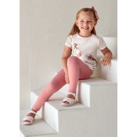 Conjunto leggigns bordados para niña de Mayoral modelo 3756