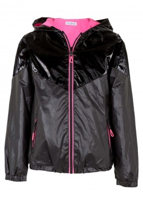 chaqueta metalizada con capucha Losan para niña modelo 21G-2001AL