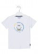 camiseta manga corta estampado tie dye Losan para niño modelo 215-1023AL