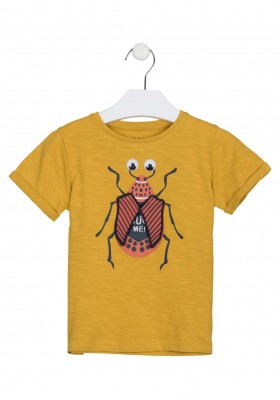 camiseta de manga corta con print Losan para niño modelo 215-1011AL