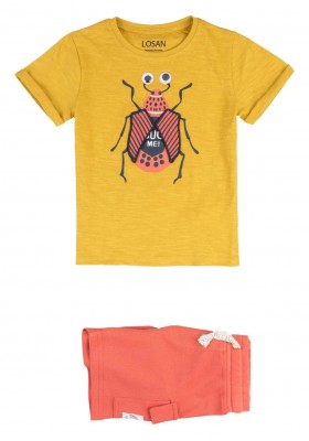 conjunto de camiseta y bermuda Losan para niño modelo 215-8011AL