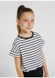 Camiseta manga corta rayas para niña de Mayoral modelo6031