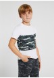 Camiseta manga corta color block para niño de Mayoral modelo6002
