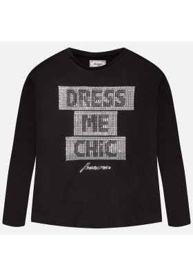 Camiseta manga larga MAYORAL niña "letrero"