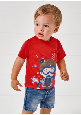 Camiseta manga corta play "scuba" para bebe niño de Mayoral modelo1010