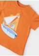 Camiseta manga corta play "sail away" para bebe niño de Mayoral modelo1007