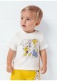 Camiseta manga corta puzle para bebe niño de Mayoral modelo1013