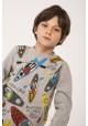 Boboli Camiseta Niño manga larga de punto con coderas
