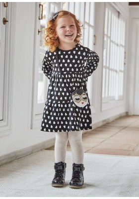 Vestido Niña invierno con bolsito