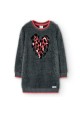 Boboli Vestido tricotosa "corazón" de niña